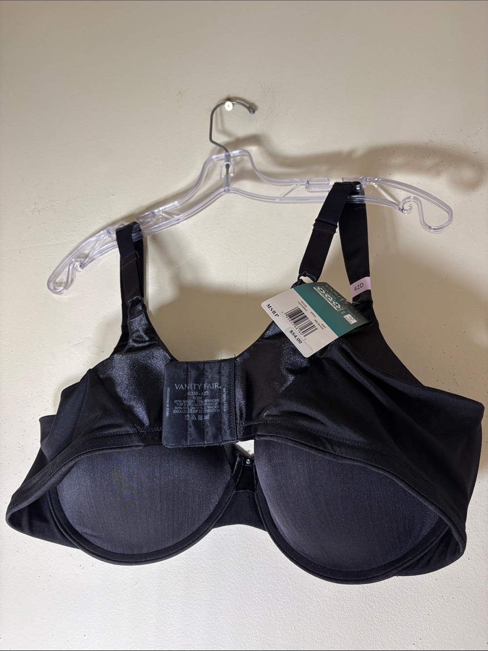 Vanity Fair Illumination Silky Soft Stretch Side Shaper Bra. 42D. NWT. - Picture 7 of 8
